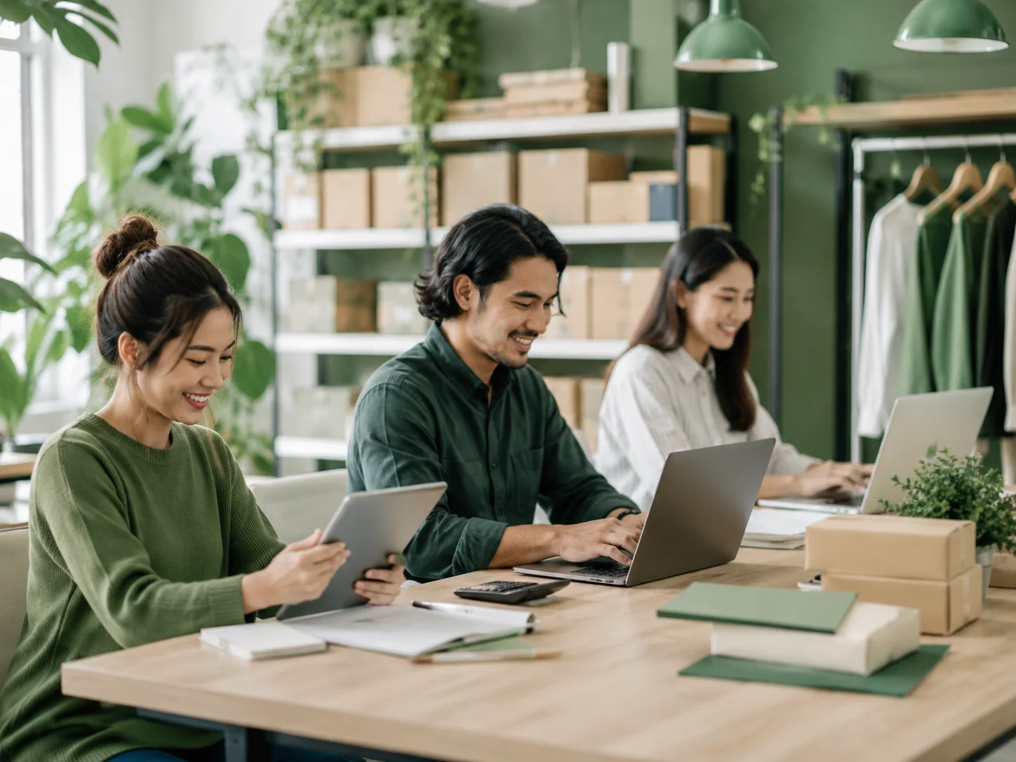Ecommerce operations team managing online orders